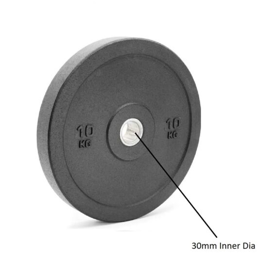 Spare Rubber Weight Plates, Rubber Weight Plates for Home Gym & Exercise (Black- 20Kg Weight(10Kgx2))
